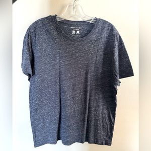 Heather Navy Tech Cotton Crew-Neck T-Shirt